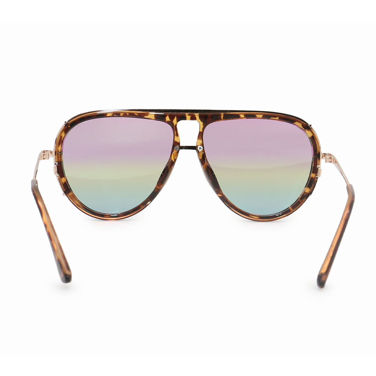 ivy luxe - pride tangle-free round aviator sunglasses by topfoxx