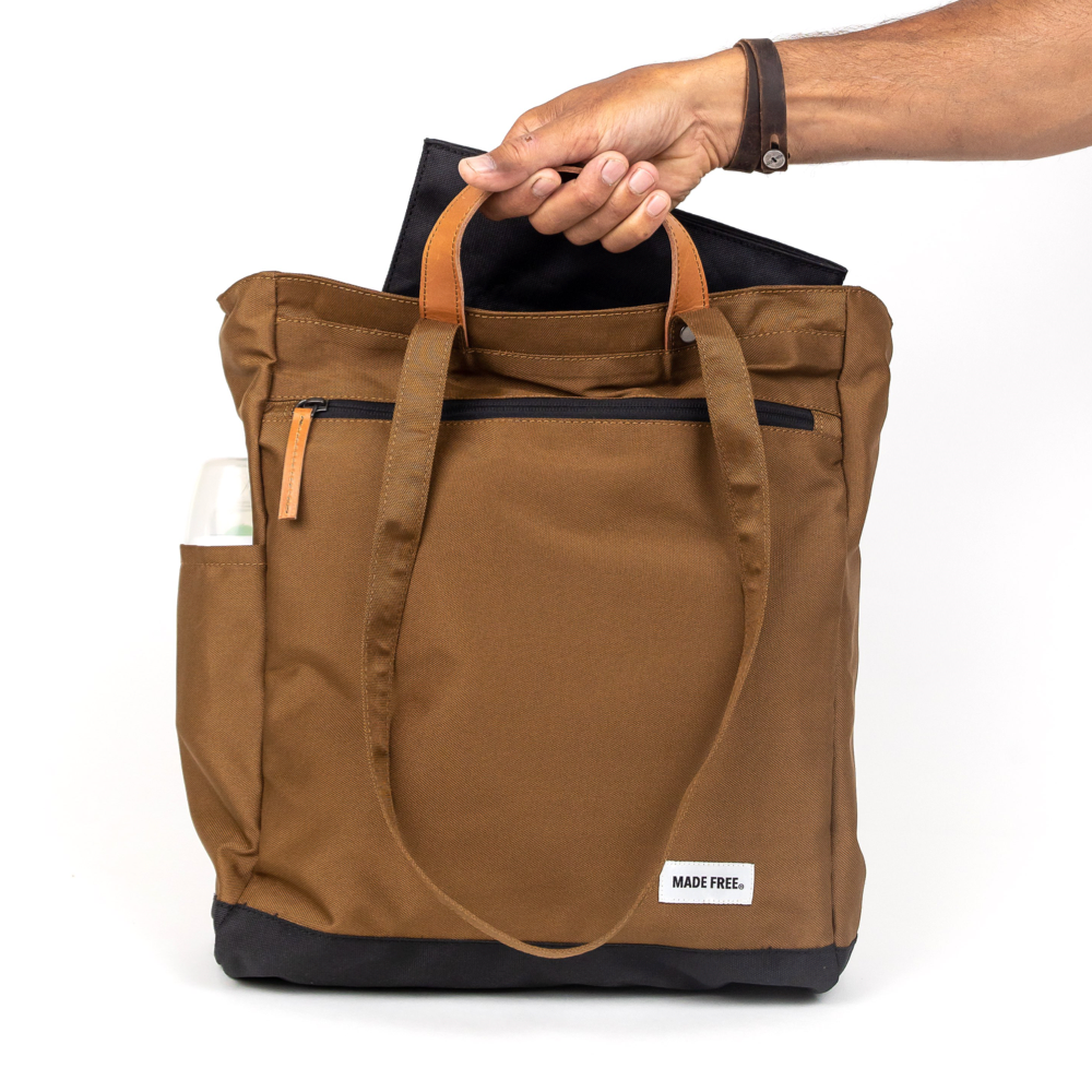 tote pack baby taupe by made free®