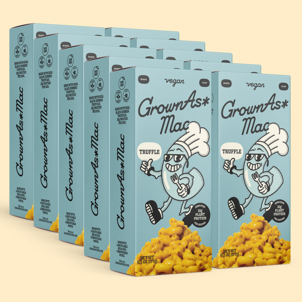 grownas* truffle mac & cheese case of 10 by seed ranch flavor co