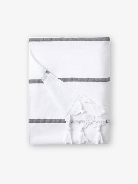 Charcoal Positano Turkish Towel by Laguna Beach Textile Company