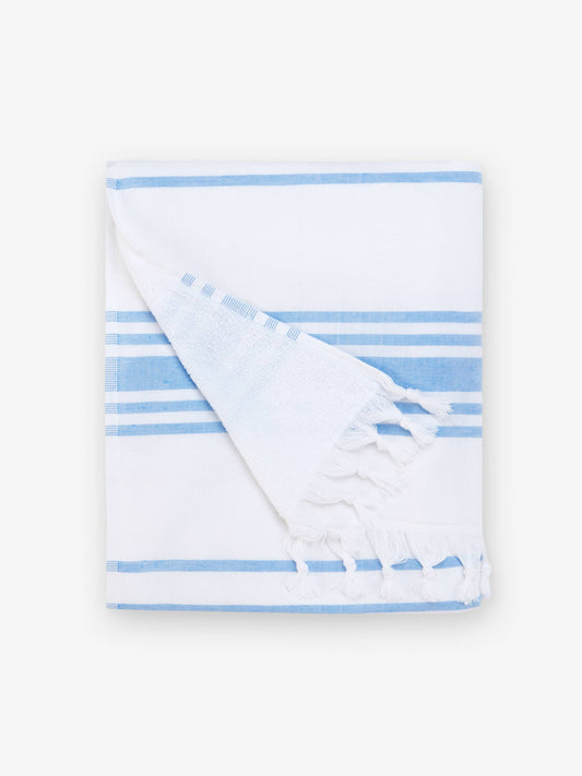 Sky Blue Classic Turkish Towel by Laguna Beach Textile Company