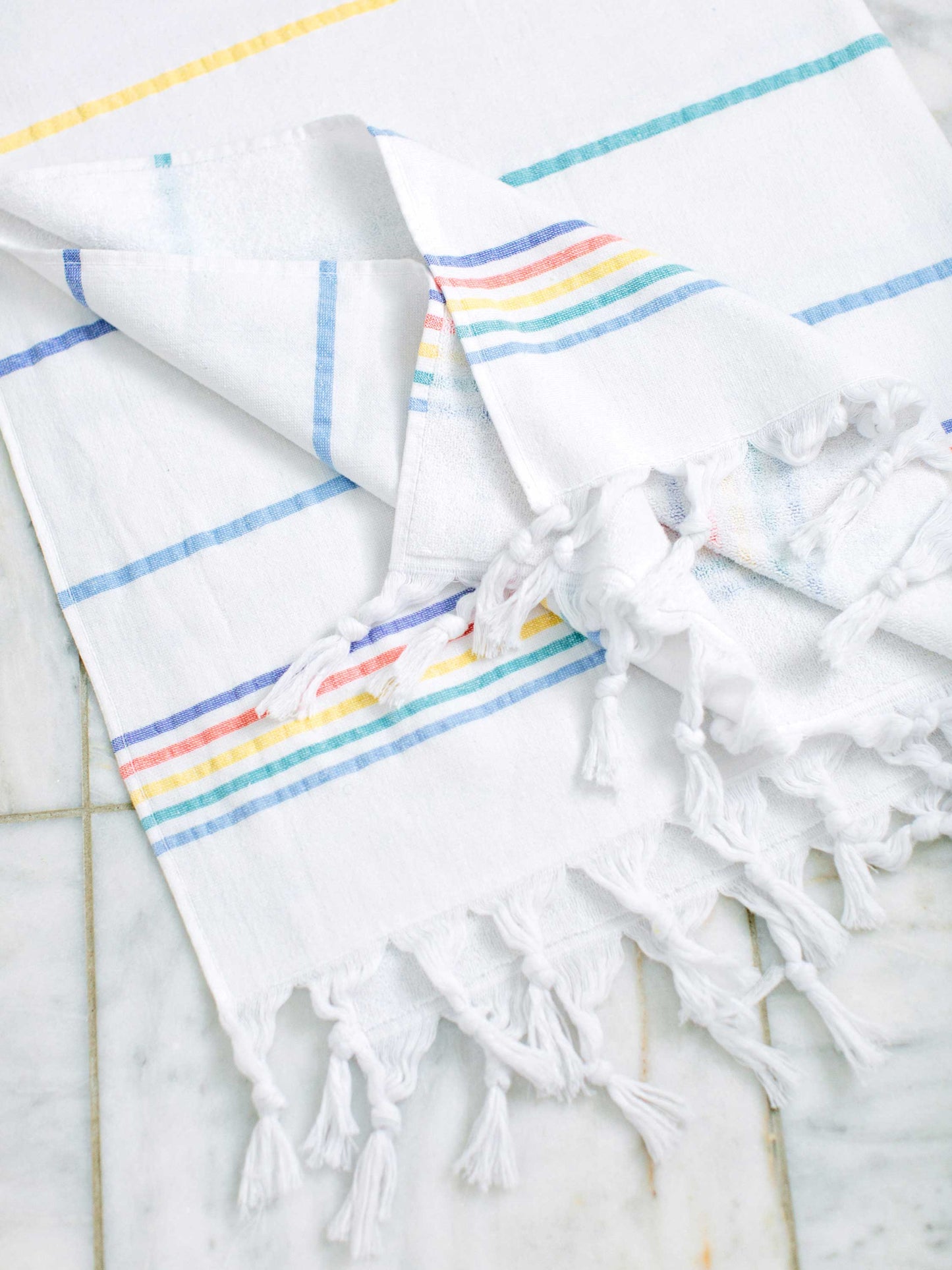 rainbow miami turkish towel by laguna beach textile company