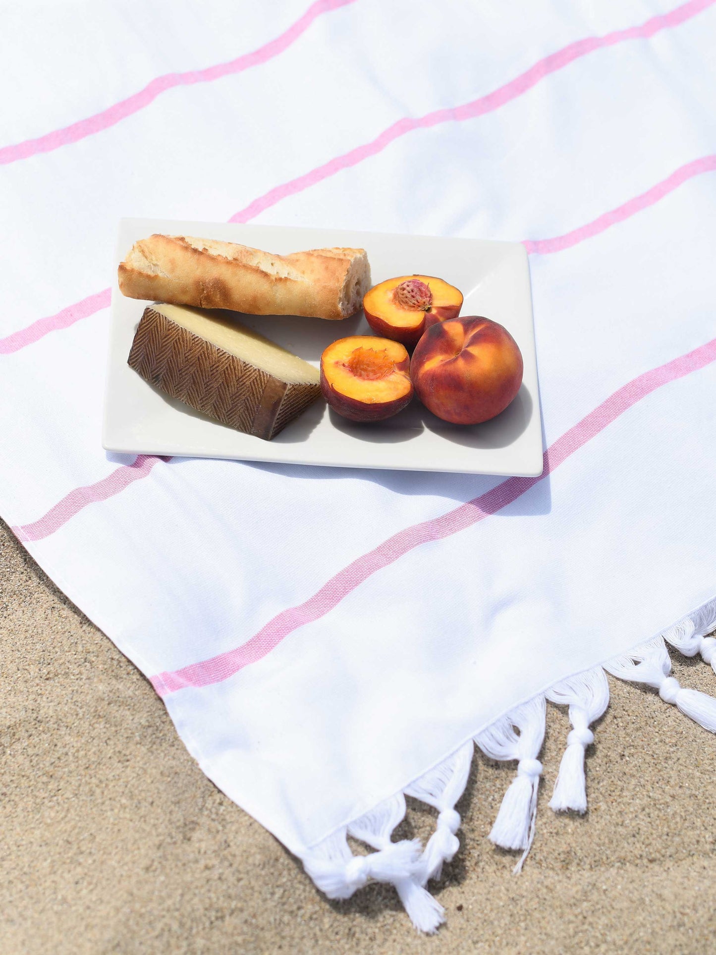 flamingo positano turkish towel by laguna beach textile company