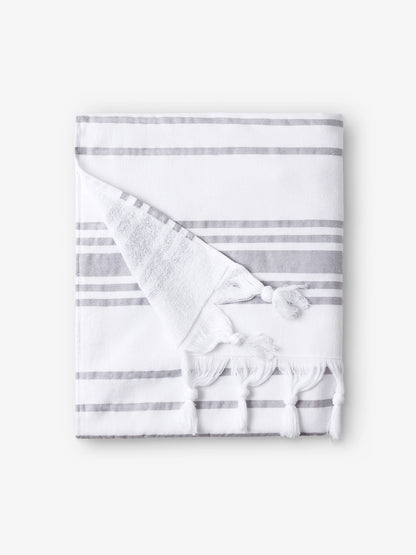 White Stone Classic Turkish Towel by Laguna Beach Textile Company