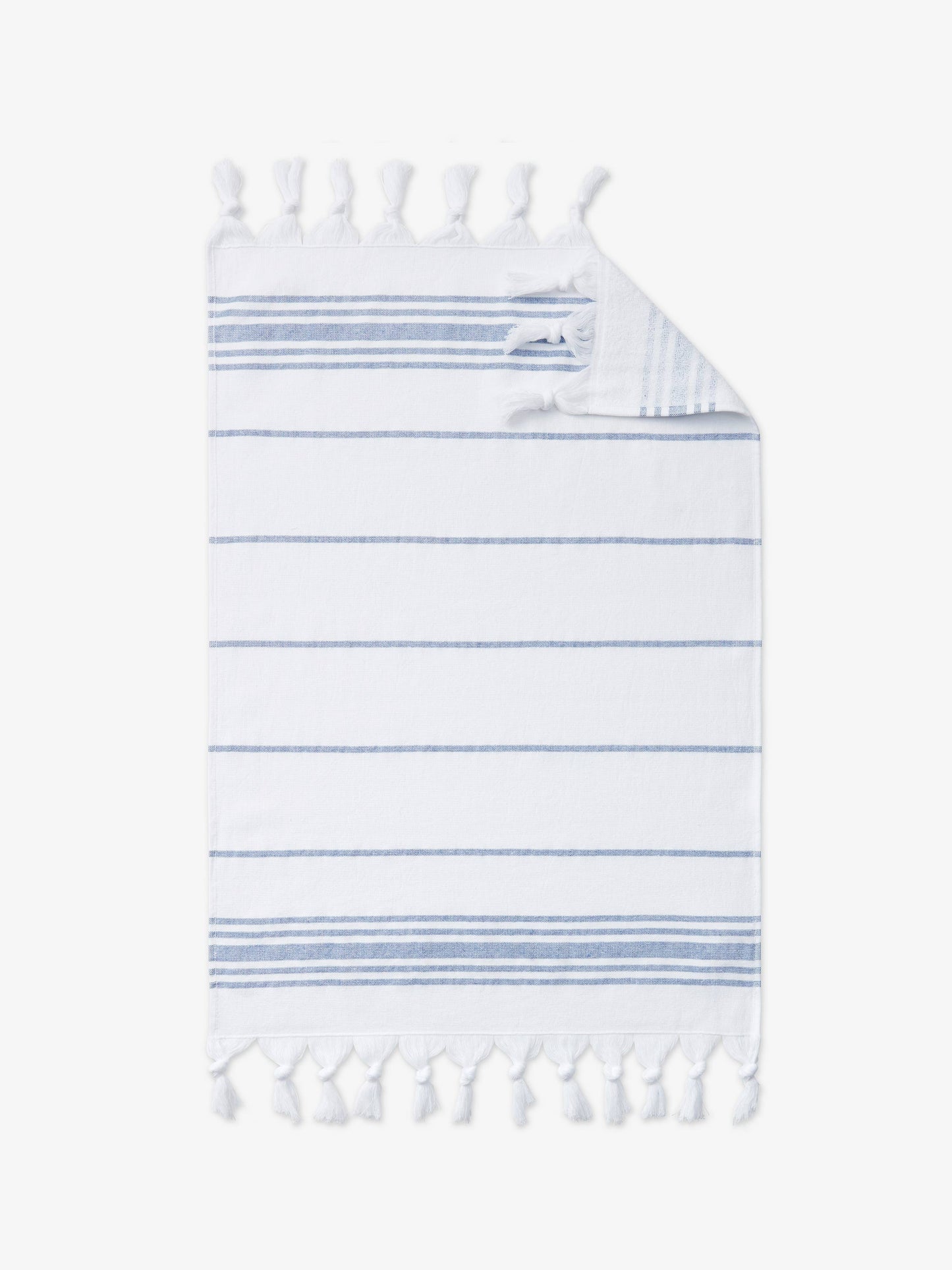 white azul classic turkish hand towel by laguna beach textile company