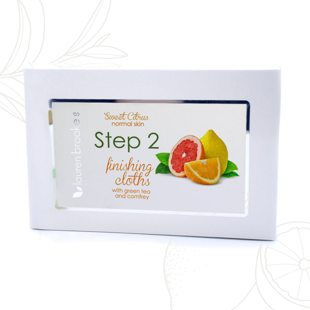 two step cleansing system - revitalizing sweet citrus by lauren brooke cosmetiques