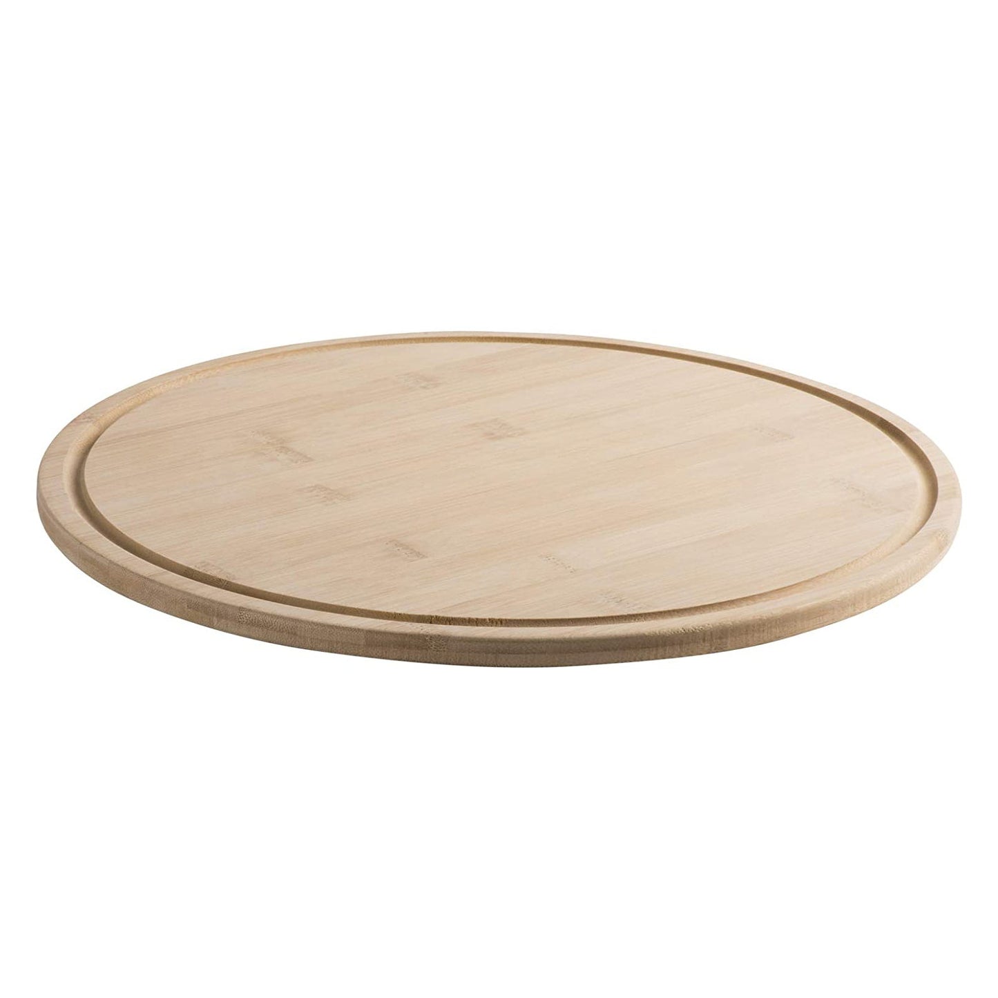 bamboo round kitchen cutting board cheese and charcuterie pack of 2 16" x 0.5" by hammont