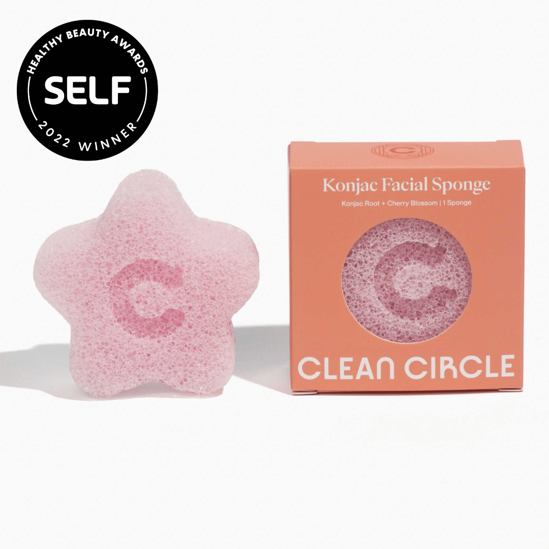 konjac facial sponge by clean circle