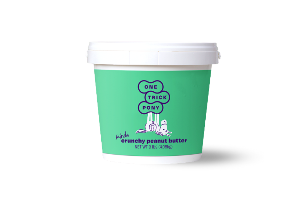 one trick pony 9lb tub (kinda crunchy) - 1 tub x 9 lb by farm2me