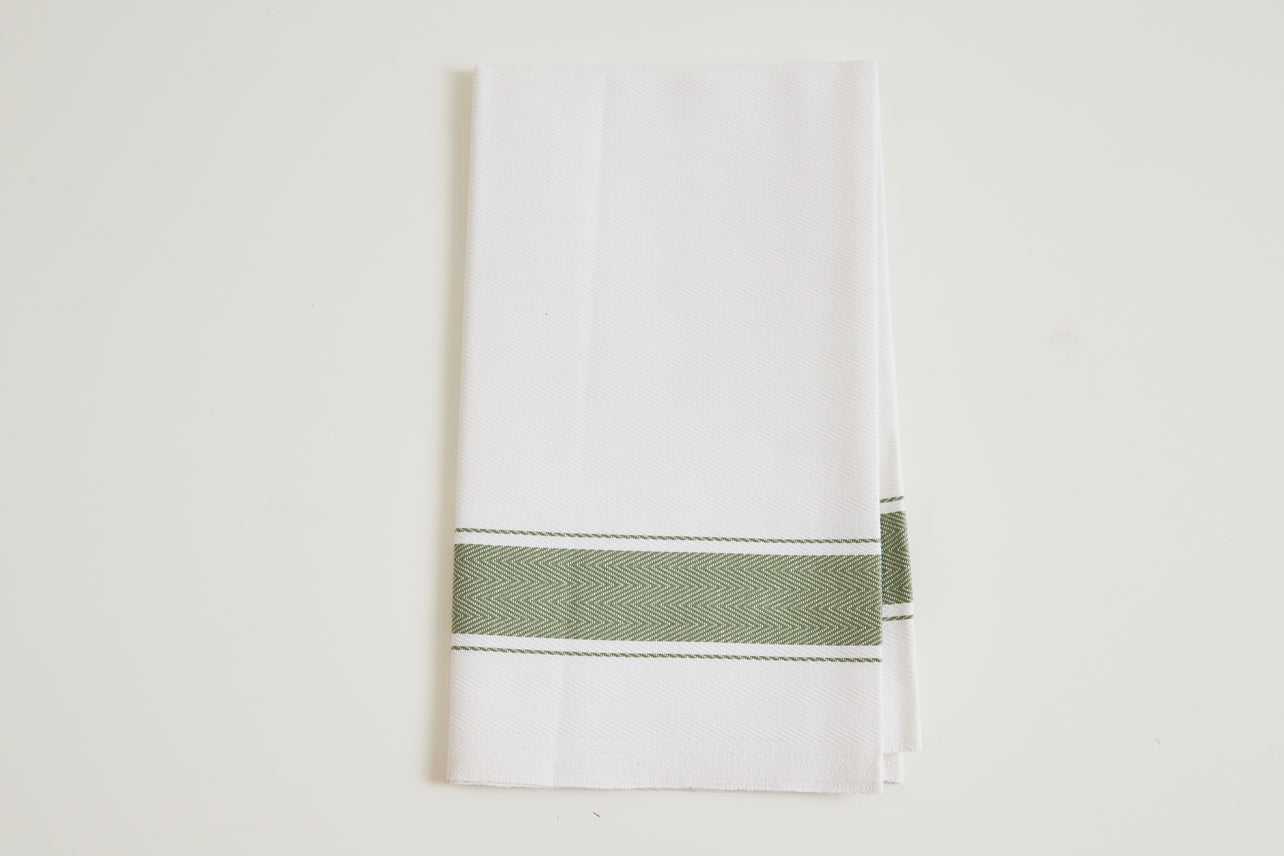 classic italian kitchen towel - herringbone by verve culture