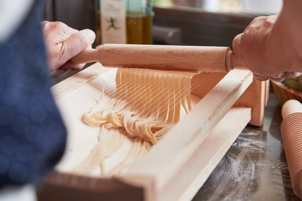 italian pasta chitarra with rolling pin - large by verve culture