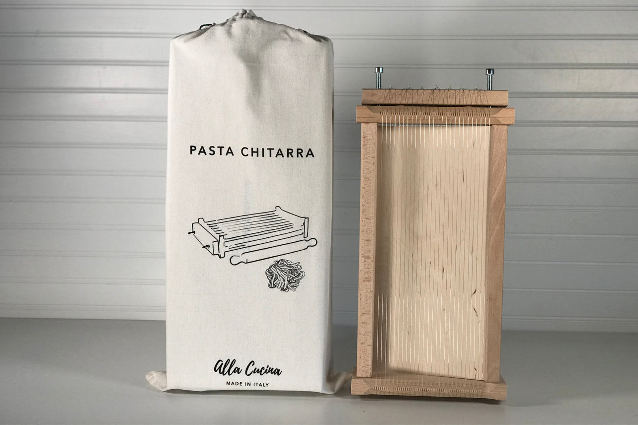 italian pasta chitarra with rolling pin - large by verve culture