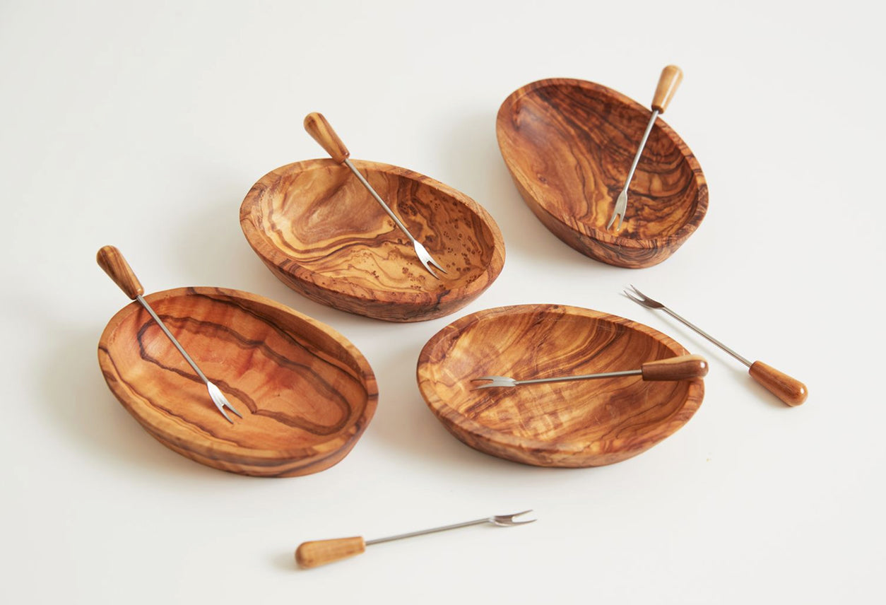 italian olivewood aperitivo set by verve culture