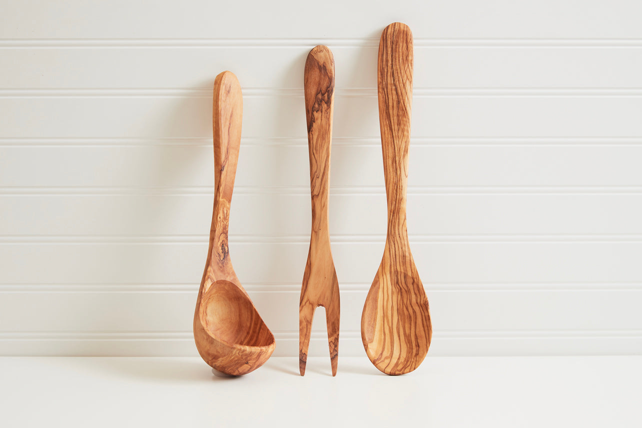 italian olivewood serving utensils by verve culture