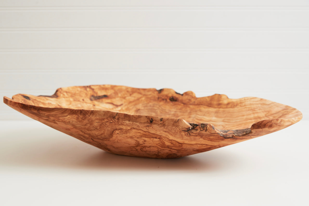 italian olivewood root salad bowl by verve culture