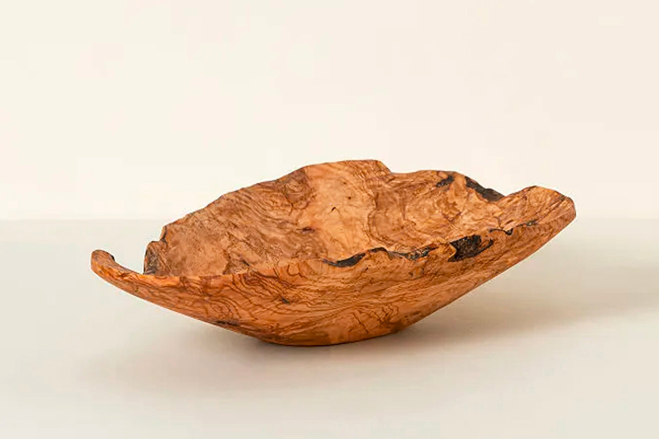 italian olivewood root salad bowl by verve culture