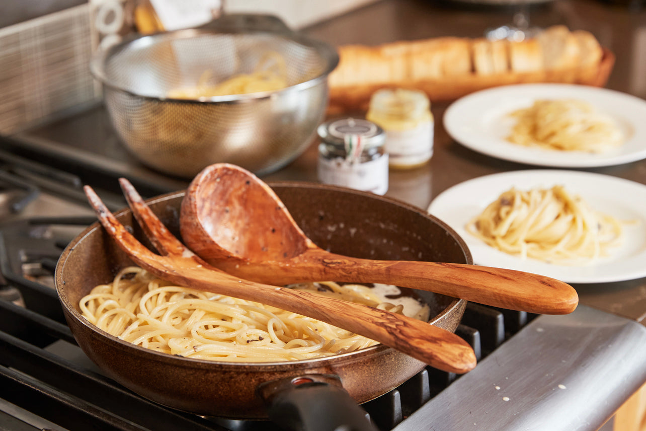 italian olivewood serving utensils by verve culture