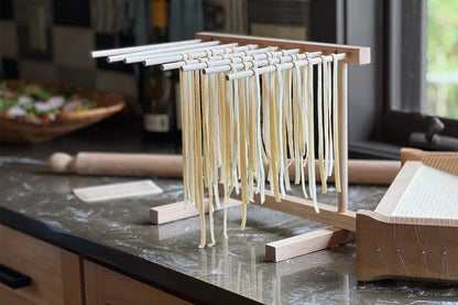 Italian Beechwood Collapsible Pasta Drying Rack by Verve Culture