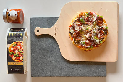 Lava Stone and Pizza Peel Set by Verve Culture