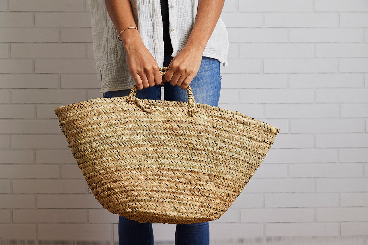 moroccan shopping basket by verve culture