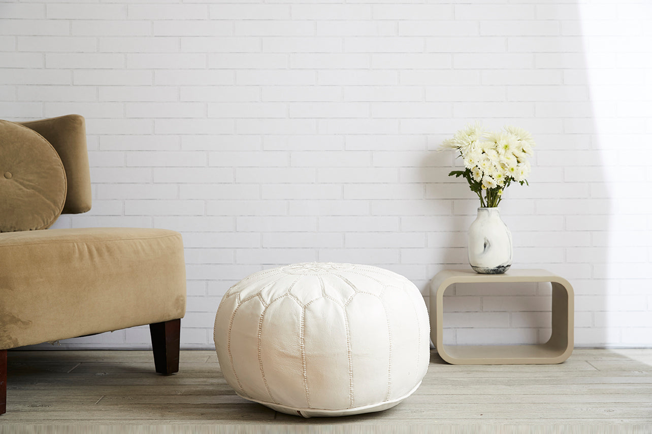 moroccan poufs by verve culture