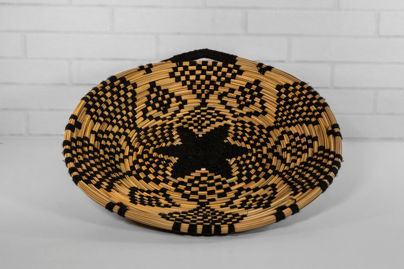 moroccan woven tray by verve culture