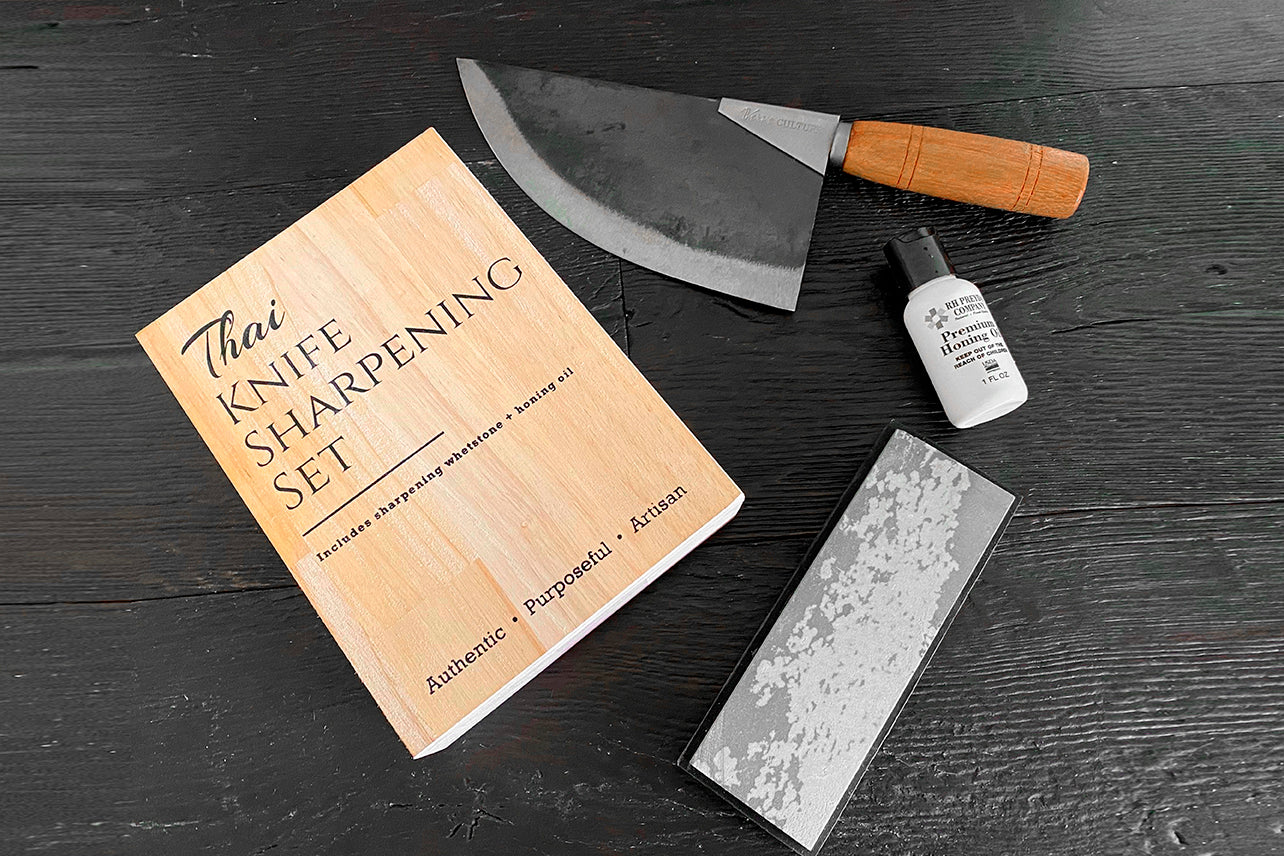 thai knife sharpening set by verve culture