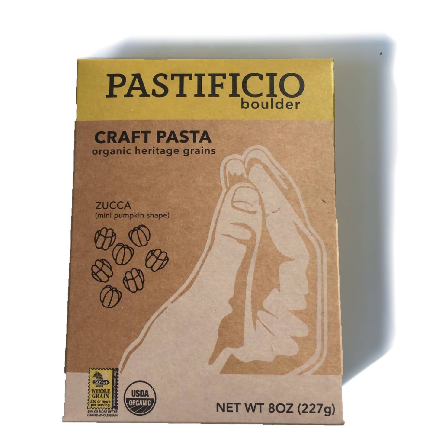 pastificio boulder zucca - heritage and ancient wheat pasta box - 12 boxes x 8oz by farm2me