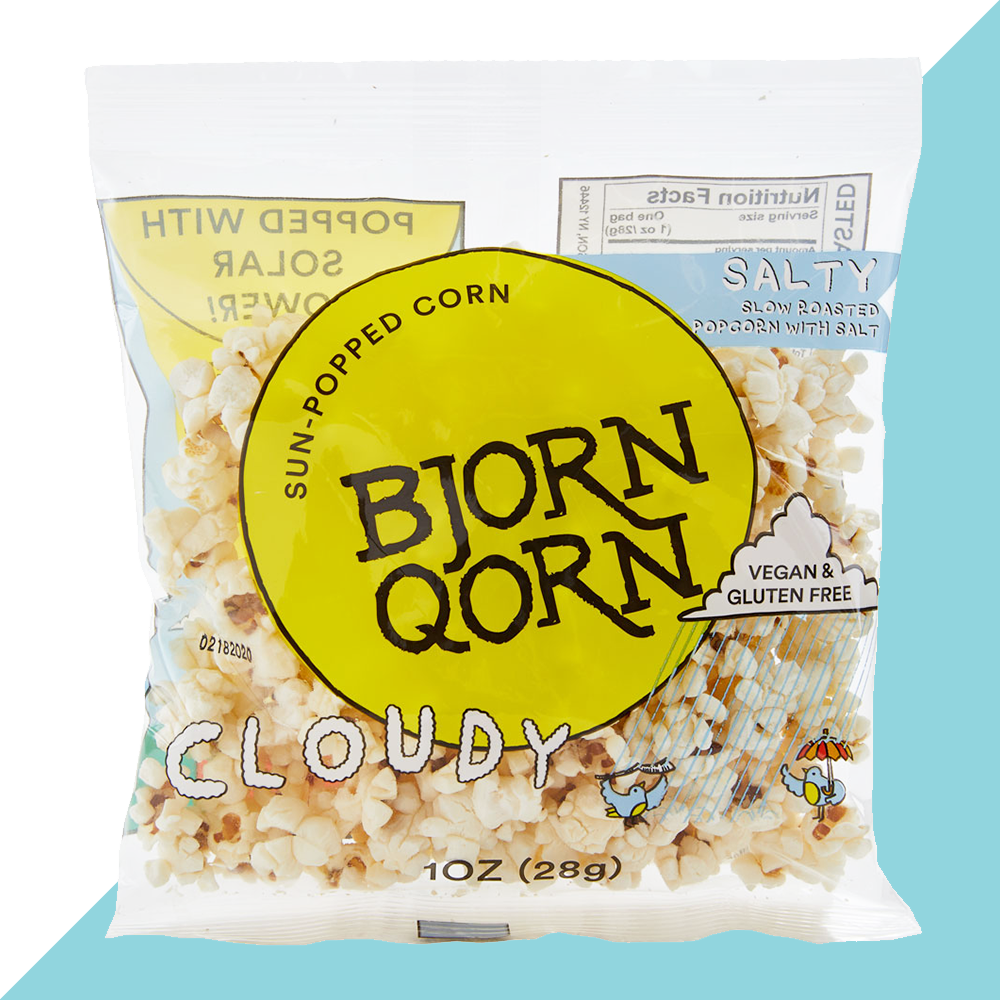 bjorn qorn cloudy popcorn bags - 15-pack x 1oz bag by farm2me