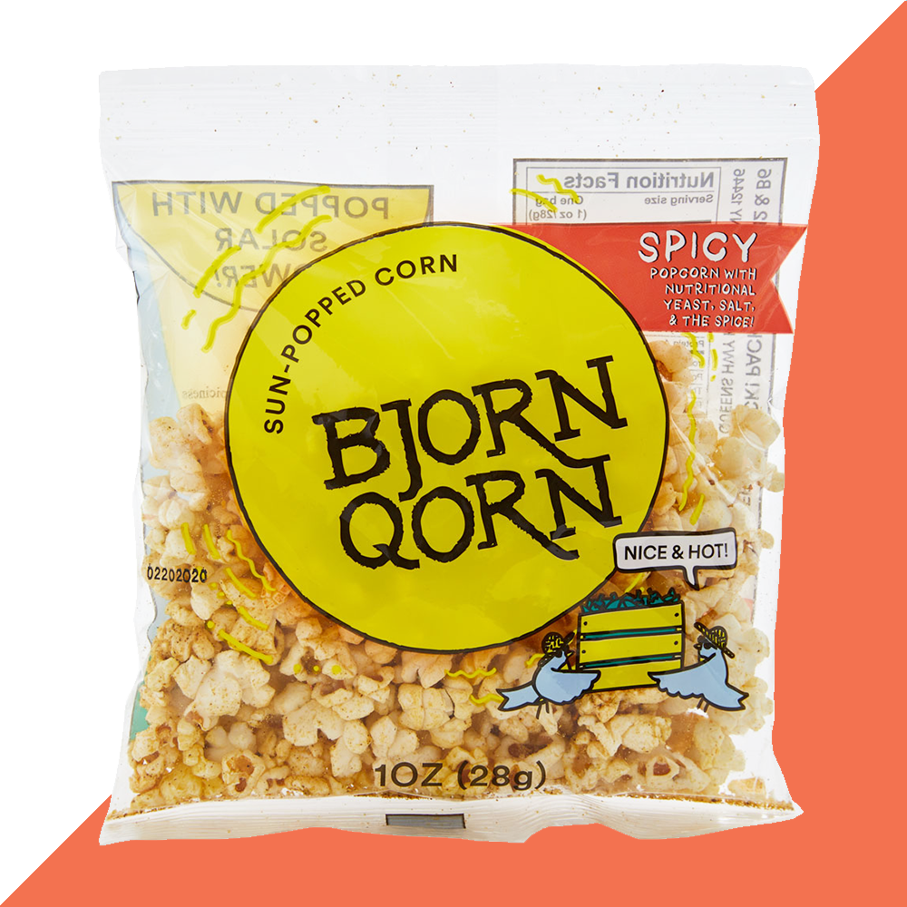 bjorn qorn mix popcorn bags -15-pack x 1oz bag by farm2me