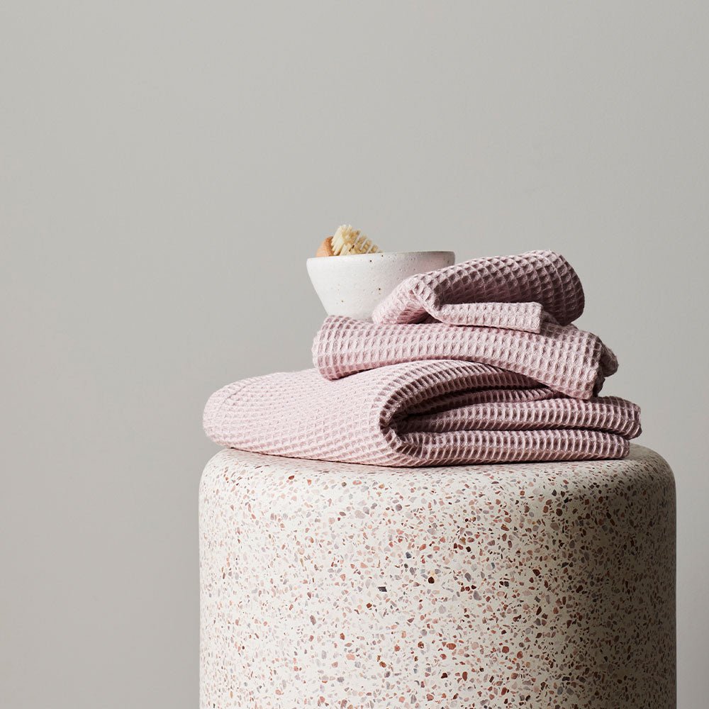 waffle towel set by ettitude