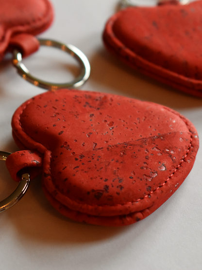 Heart Keyring by Tiradia Cork