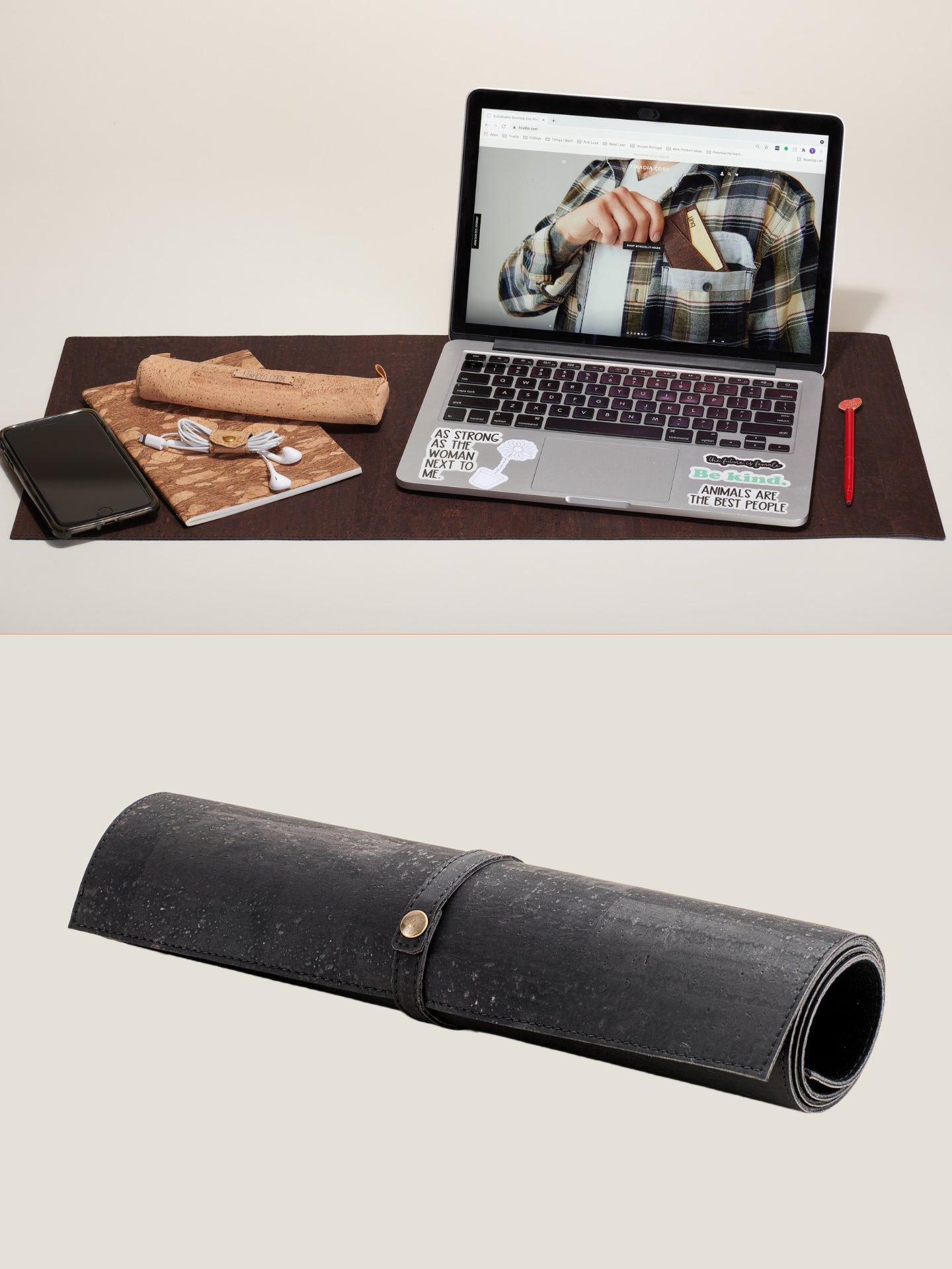 workplace desk mat (small) by tiradia cork