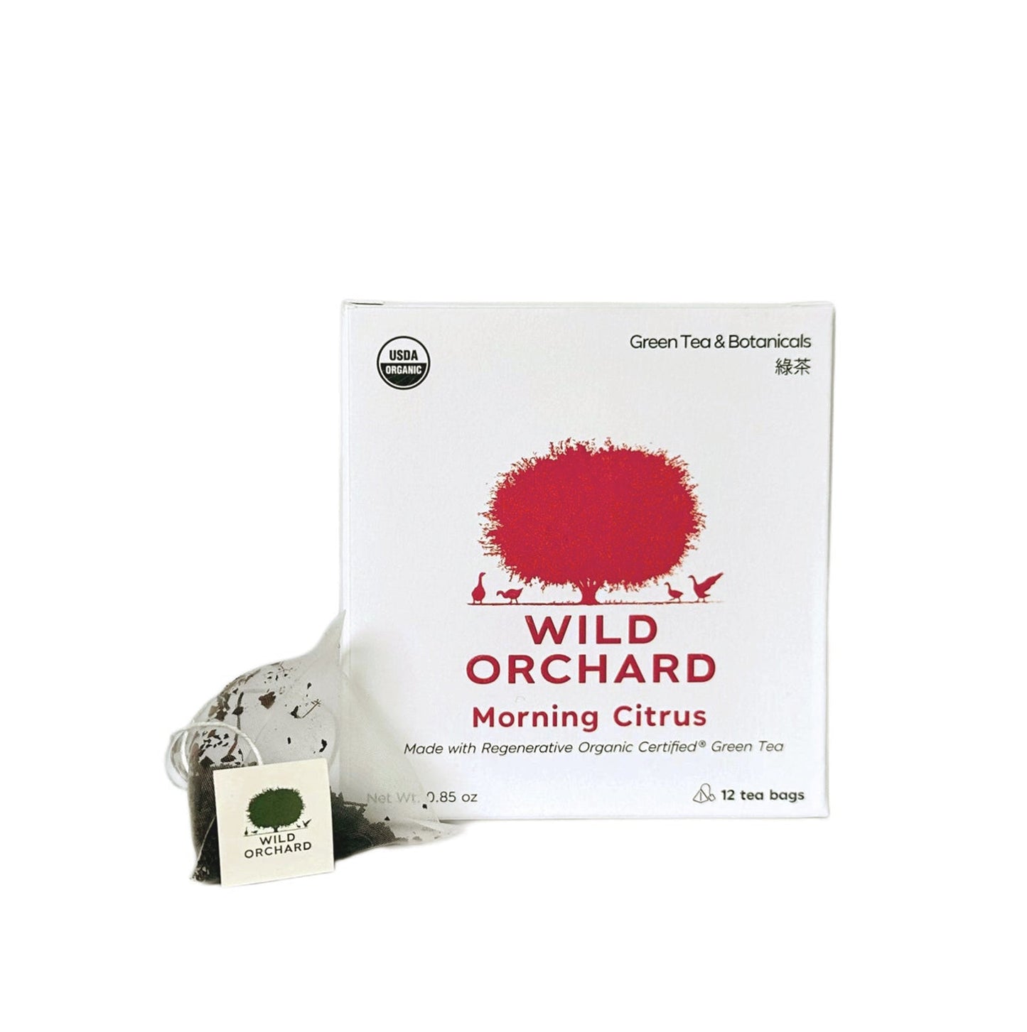 wild orchard tea morning citrus - tea bag - 100 count by farm2me