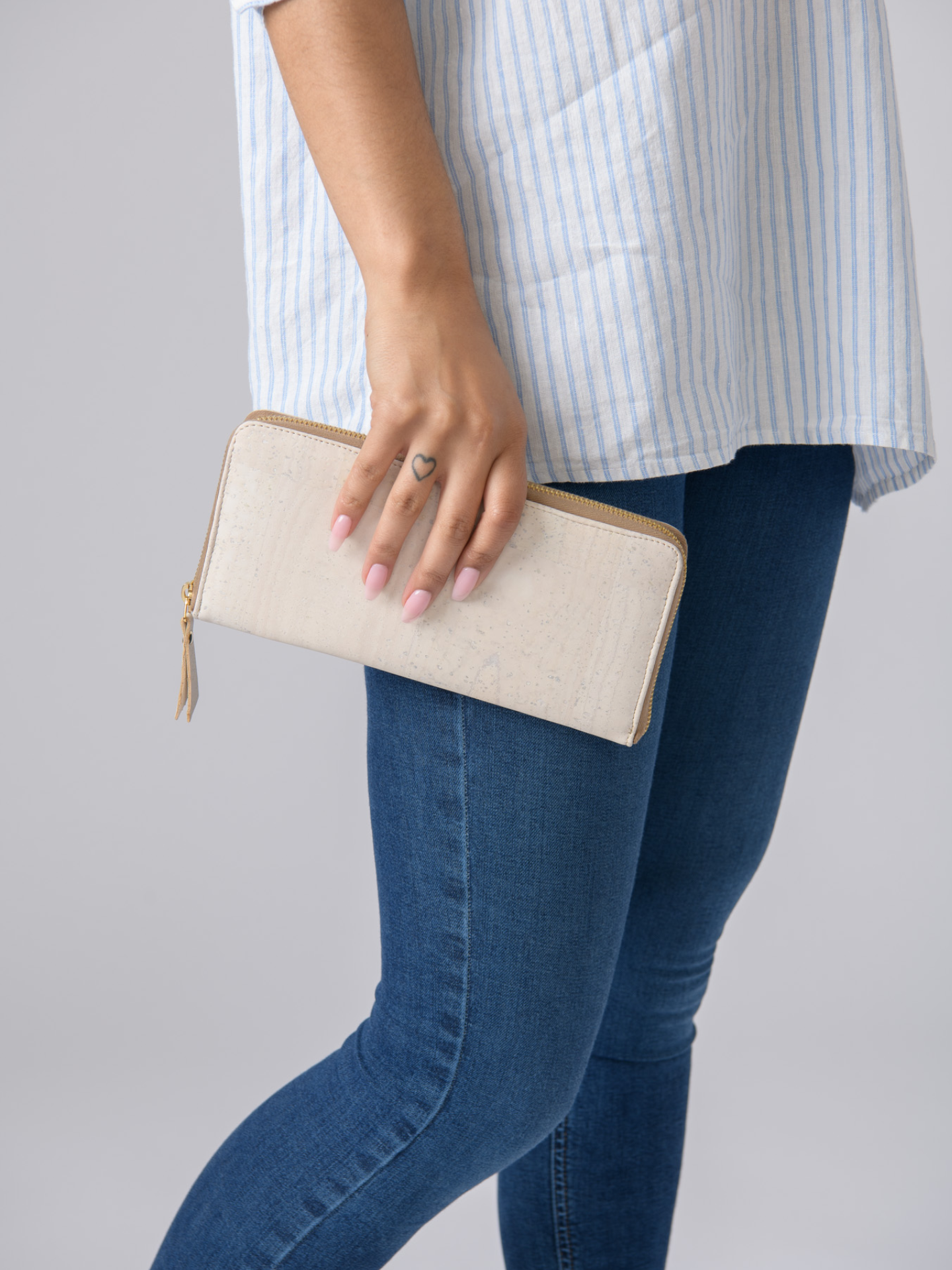 just right large wallet by tiradia cork