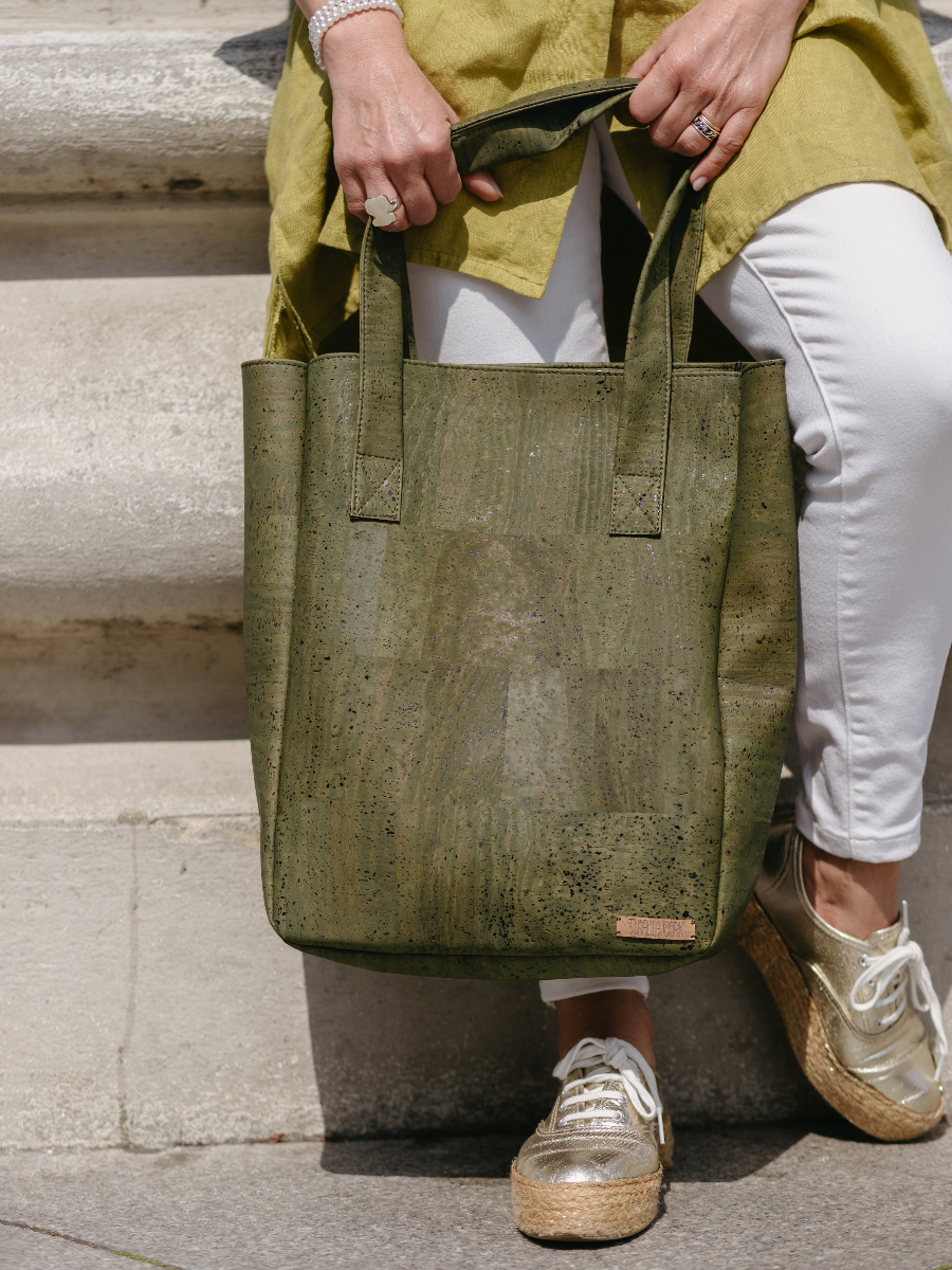 farmers market tote bag by tiradia cork