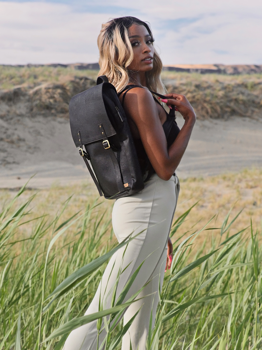 out and about backpack by tiradia cork