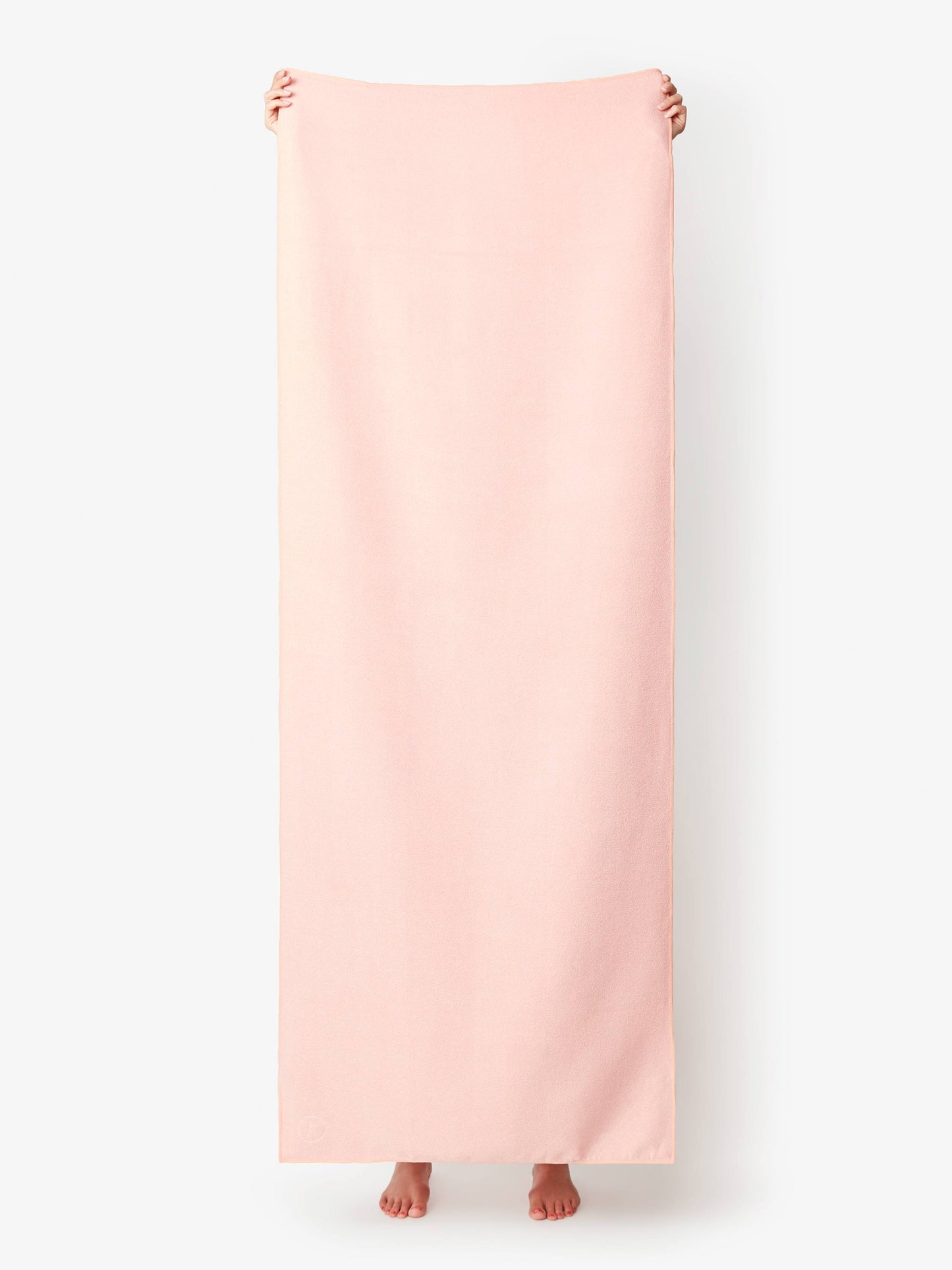 blush yoga mat towel by laguna beach textile company