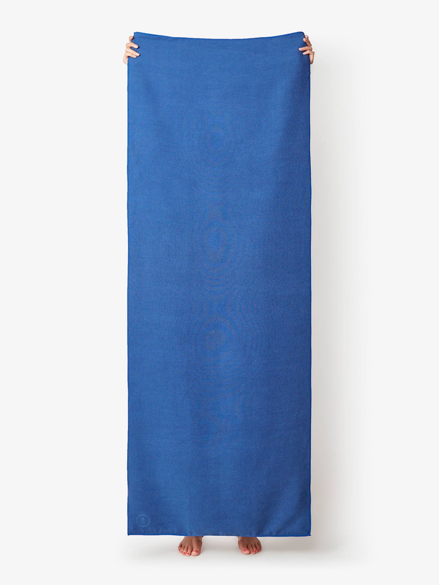 sapphire yoga mat towel by laguna beach textile company