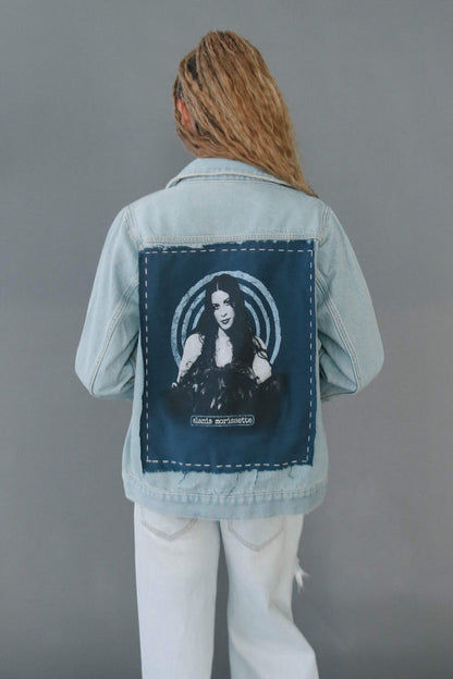 Alanis Morrissette Hand Stitched Denim Jacket by People of Leisure