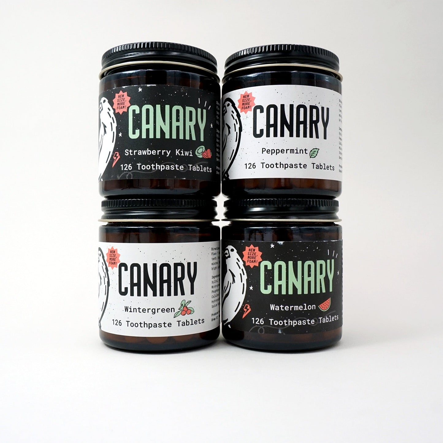 try all of the new & improved toothpaste tablet flavors! by canary