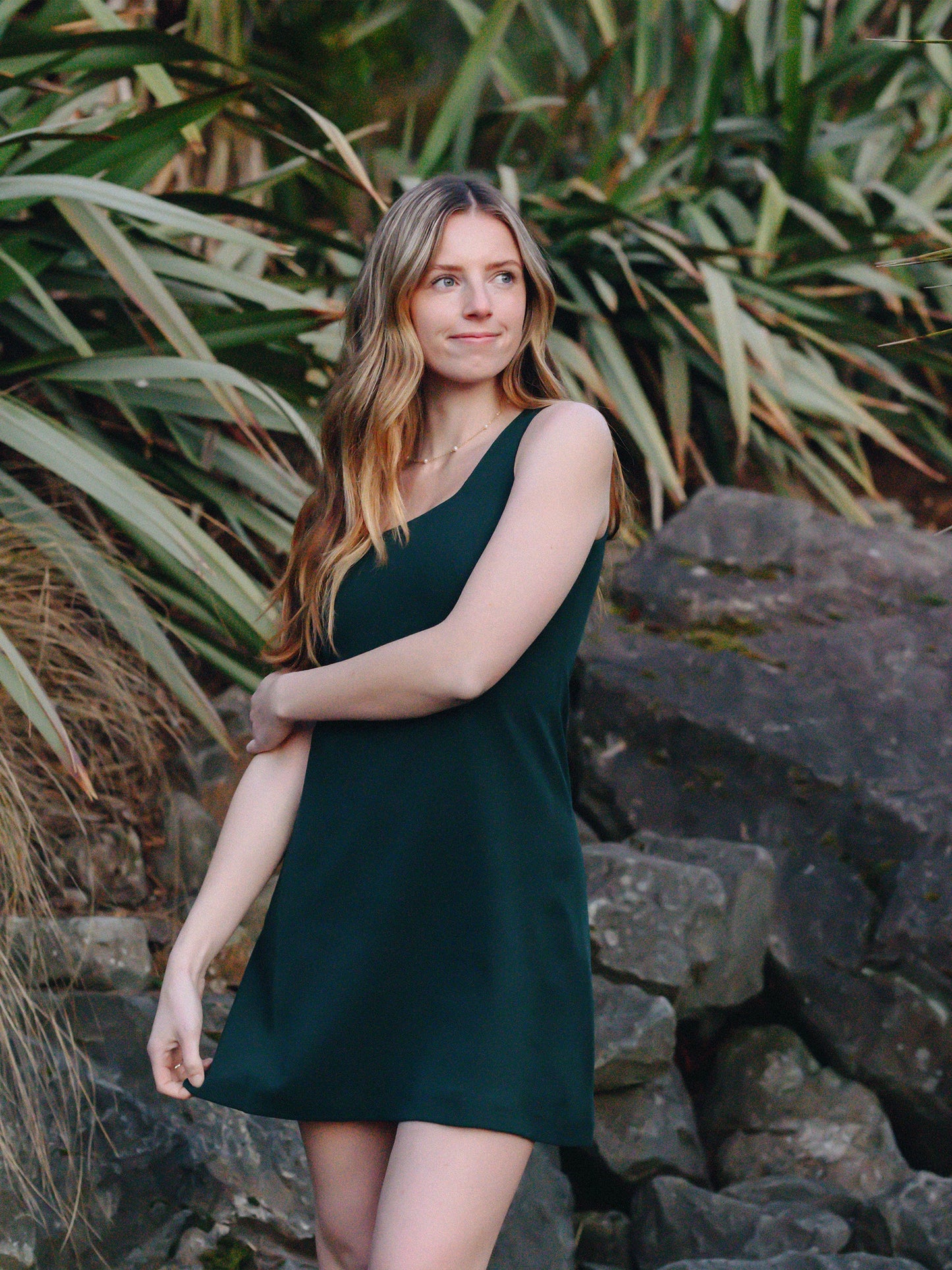 planttec™ reversible dress | monstera by happy earth