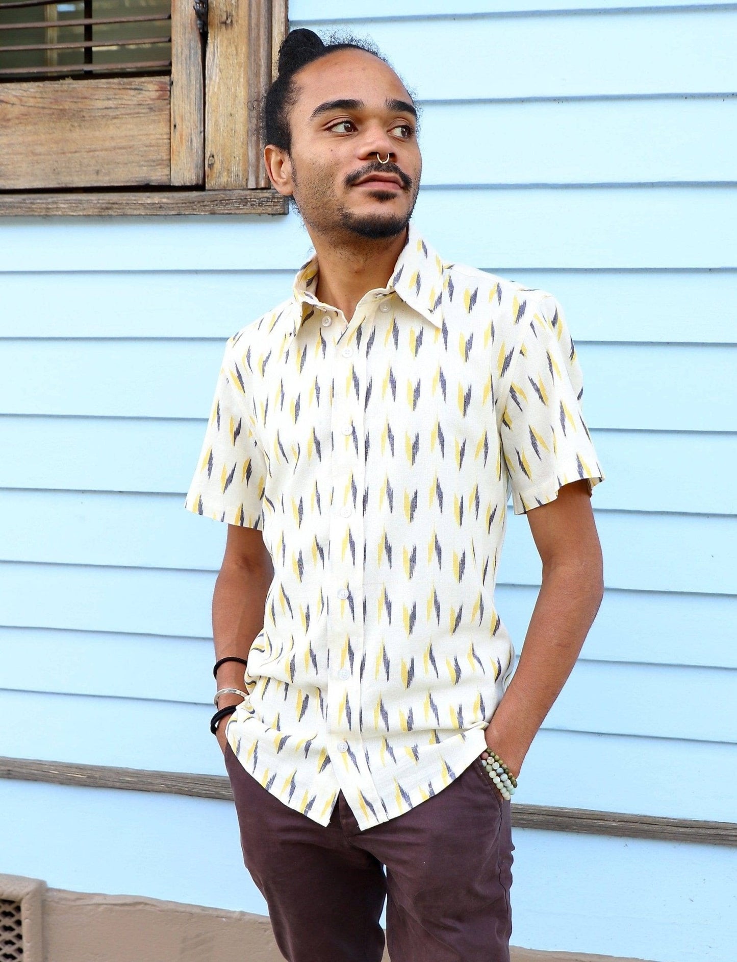 august men's button down shirt by passion lilie