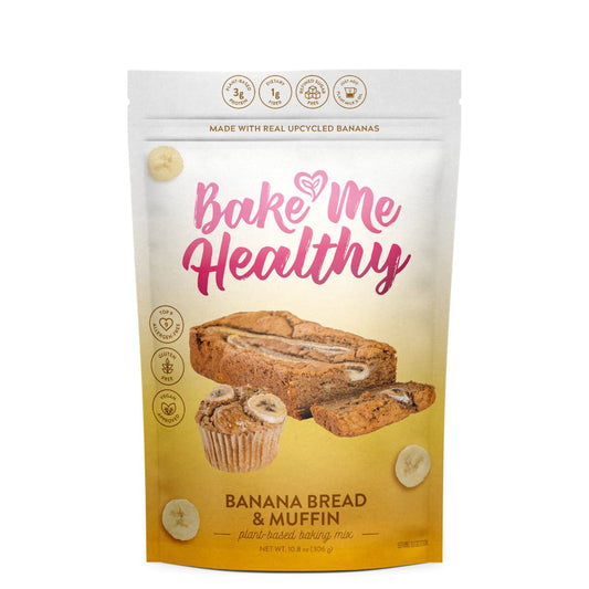 Bake Me Healthy Banana Bread & Muffin Plant-Based Baking Mix Case - 6 Bags by Farm2Me