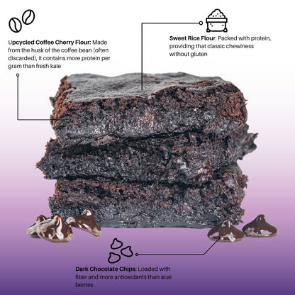 Bake Me Healthy Dark Chocolate Fudgy Brownie Plant-Based Baking Mix Case - 6 Bags by Farm2Me