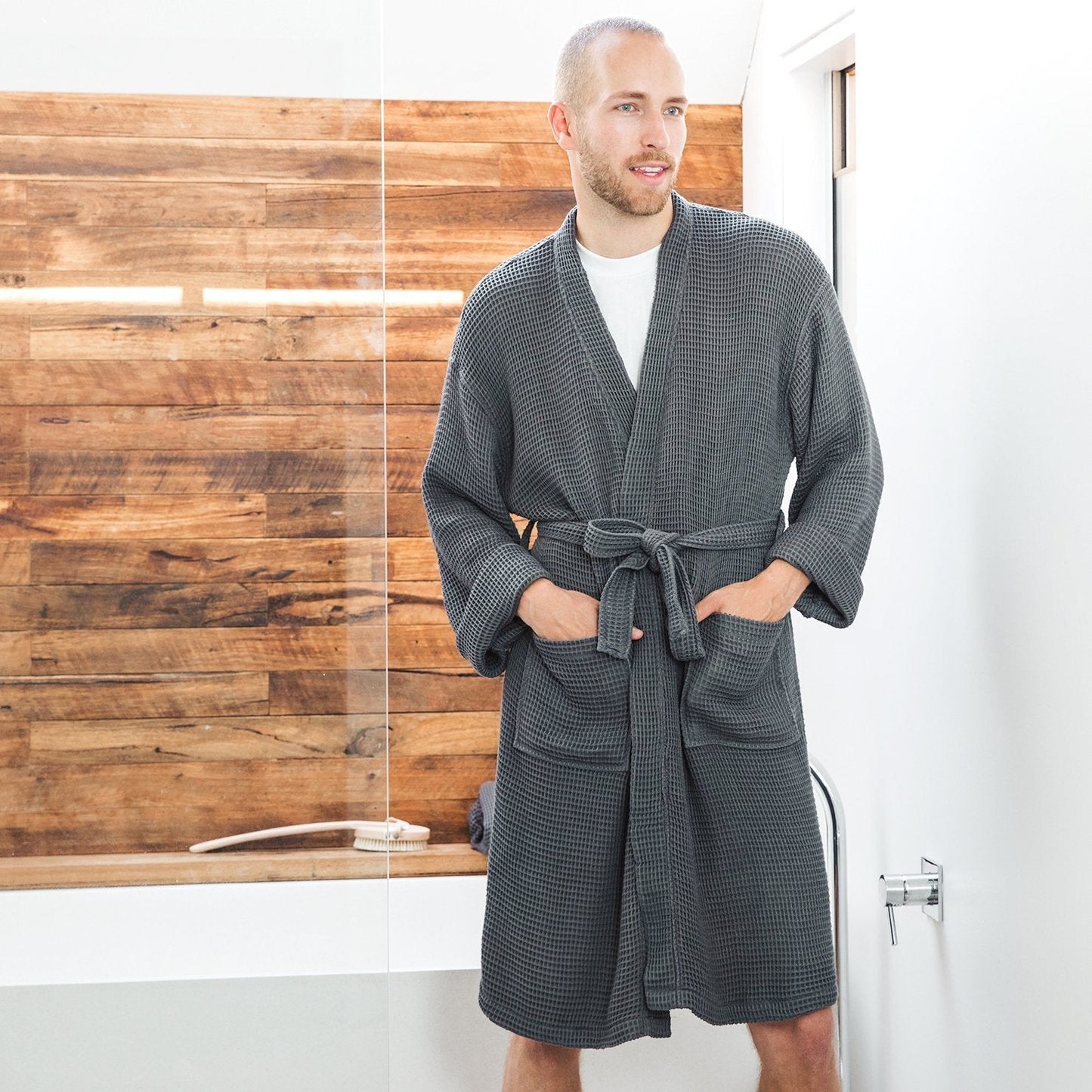 waffle bathrobe by ettitude