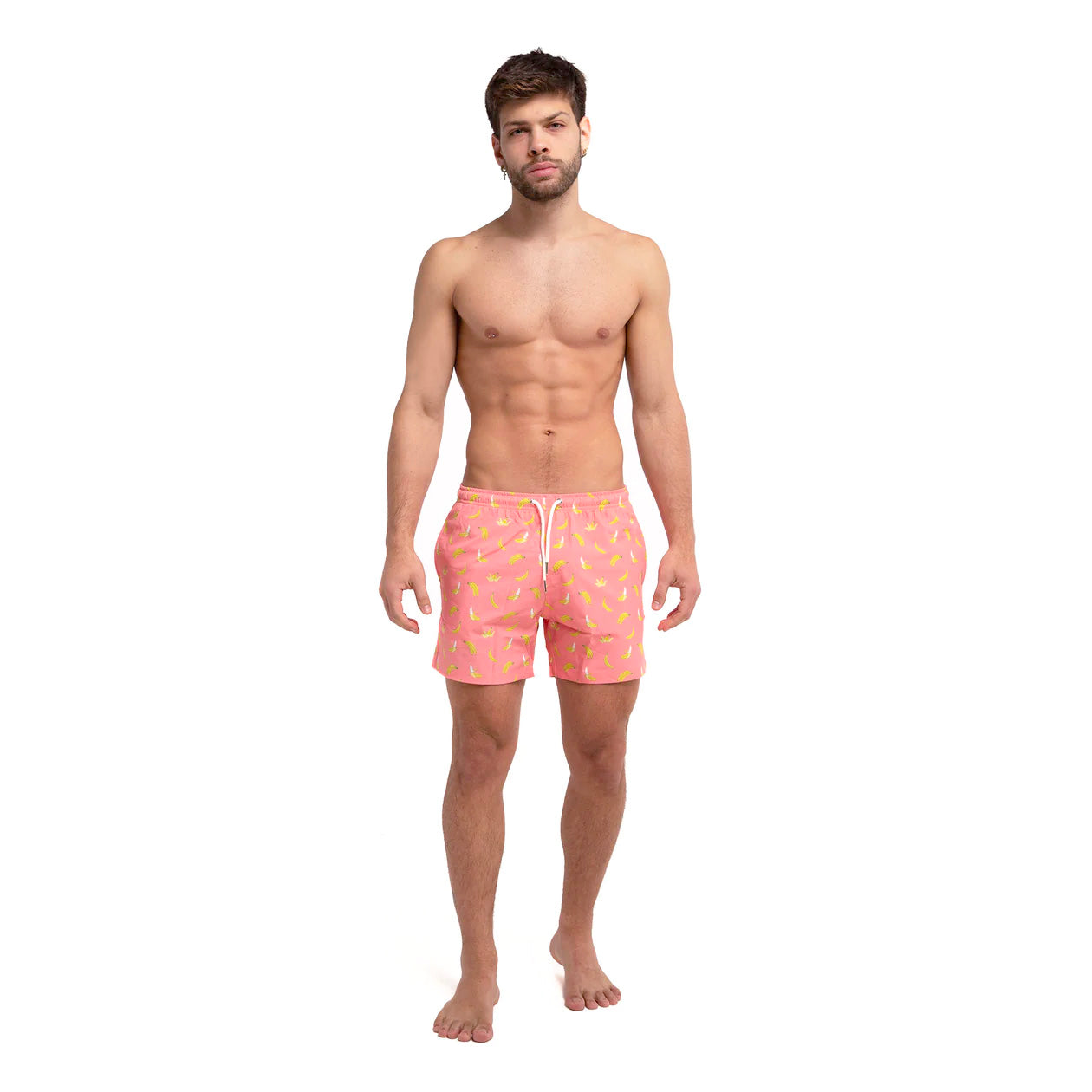 pink banana - 5" swim trunks by bermies