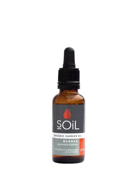 organic baobab oil (adansonia digitata)  30ml by soil organic aromatherapy and skincare