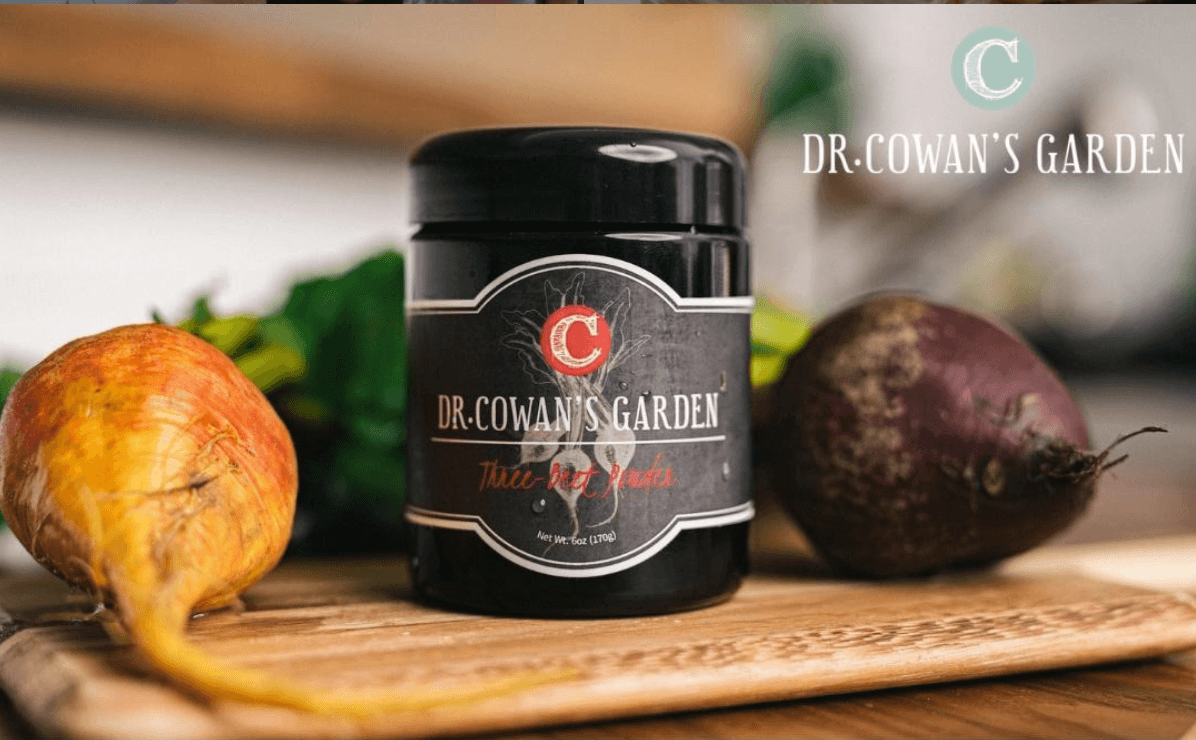 organic three-beet powder by dr. cowan's garden