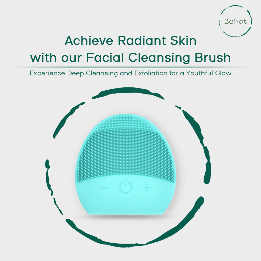 rechargeable facial cleansing brush by benat